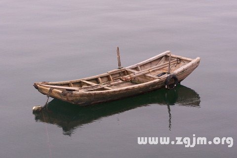 梦见小船