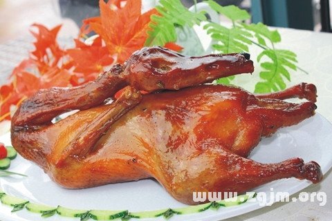 梦见烤鸭