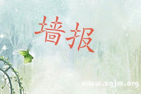 梦见墙报
