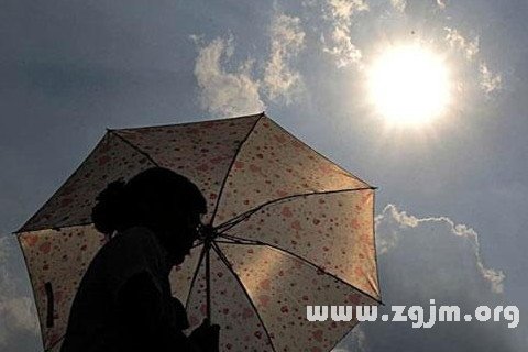 梦见很热