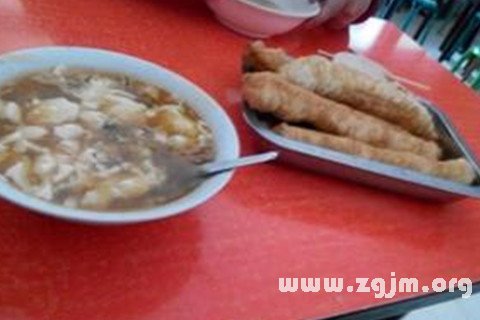 梦见喝豆腐脑