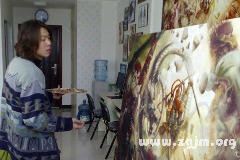 梦见失业者画油画