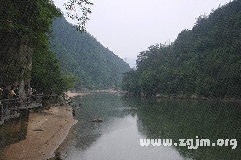 梦见下雨