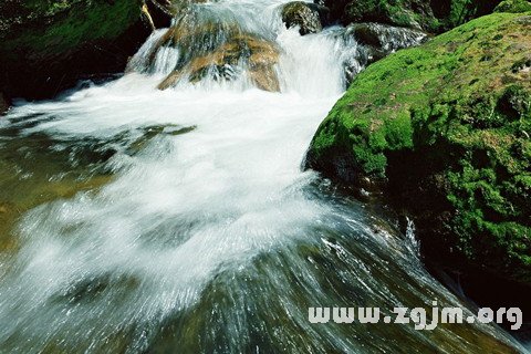 梦见水流