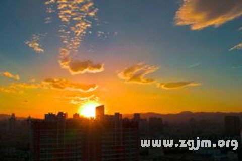 梦见太阳落山