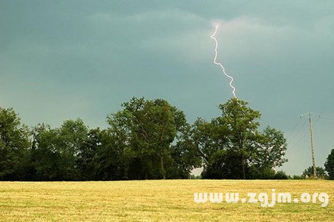 梦见晴天打雷帮你分析