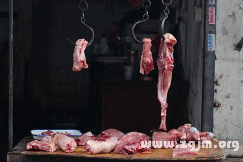 梦见肉铺
